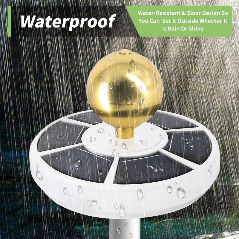 HOOPLE Flag Pole Light Solar Powered - Waterproof, Solar Flag Pole Light for 15 to 25 Ft In-Ground Flag Pole, Super Bright Flag Pole Solar Light from Dusk to Dawn for 12+ Hours, Auto On/Off (26 LED) - Image 5